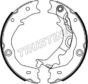 Trusting 049.173 - Комплект тормозов, ручник, парковка autosila-amz.com