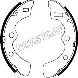 Trusting 044.009 - Комплект тормозных колодок, барабанные autosila-amz.com