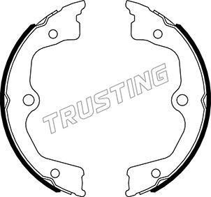 Trusting 044.030 - Комплект тормозов, ручник, парковка autosila-amz.com