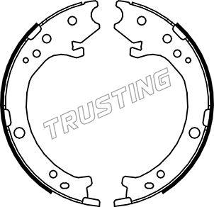 Trusting 044.025 - Комплект тормозов, ручник, парковка autosila-amz.com