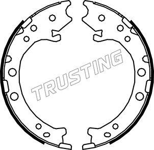 Trusting 044.026 - Комплект тормозов, ручник, парковка autosila-amz.com