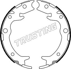 Trusting 044.023 - Комплект тормозов, ручник, парковка autosila-amz.com