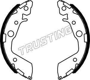 Trusting 044.027 - Комплект тормозных колодок, барабанные autosila-amz.com