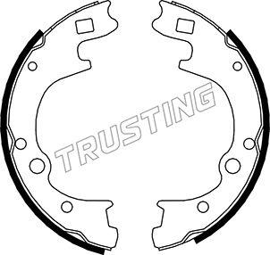 Trusting 046.209 - Комплект тормозных колодок, барабанные autosila-amz.com