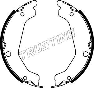 Trusting 046.219 - Комплект тормозов, ручник, парковка autosila-amz.com