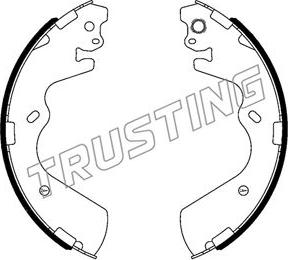 Trusting 046.234 - Комплект тормозных колодок, барабанные autosila-amz.com