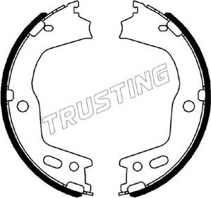 Trusting 046.226 - Комплект тормозов, ручник, парковка autosila-amz.com