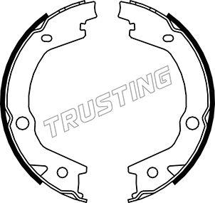 Trusting 046.220 - Комплект тормозов, ручник, парковка autosila-amz.com