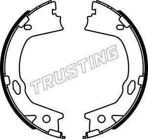 Trusting 046.228 - Комплект тормозов, ручник, парковка autosila-amz.com