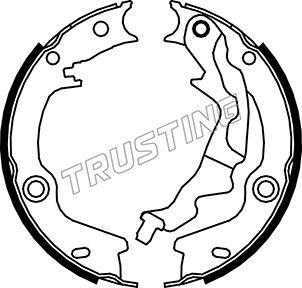 Trusting 046.223 - Комплект тормозов, ручник, парковка autosila-amz.com