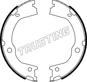 Trusting 046.227 - Комплект тормозов, ручник, парковка autosila-amz.com