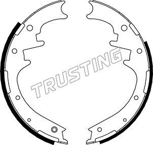 Trusting 040.154 - Комплект тормозных колодок, барабанные autosila-amz.com