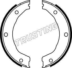 Trusting 040.158 - Комплект тормозов, ручник, парковка autosila-amz.com