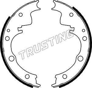 Trusting 040.152 - Комплект тормозных колодок, барабанные autosila-amz.com