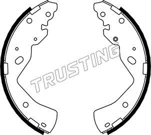 Trusting 040.157 - Комплект тормозных колодок, барабанные autosila-amz.com