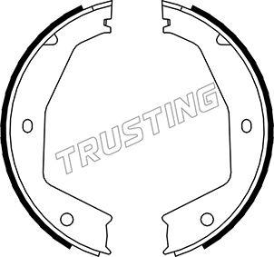 Trusting 048.002 - Комплект тормозов, ручник, парковка autosila-amz.com