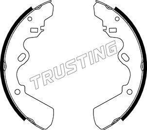 Trusting 047.353 - Комплект тормозных колодок, барабанные autosila-amz.com
