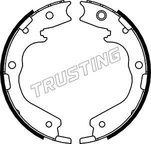 Trusting 047.378 - Комплект тормозов, ручник, парковка autosila-amz.com