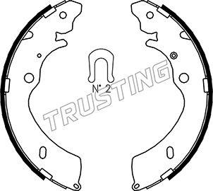 Trusting 047.377 - Комплект тормозных колодок, барабанные autosila-amz.com