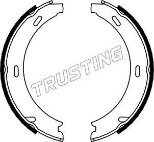Trusting 052.117 - Комплект тормозов, ручник, парковка autosila-amz.com