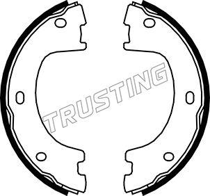 Trusting 052.136 - Комплект тормозов, ручник, парковка autosila-amz.com