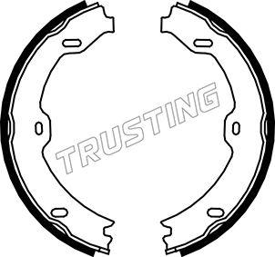 Trusting 052.130 - Комплект тормозов, ручник, парковка autosila-amz.com