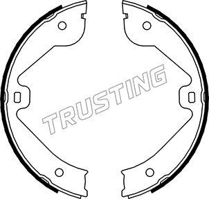 Trusting 052.131 - Комплект тормозов, ручник, парковка autosila-amz.com