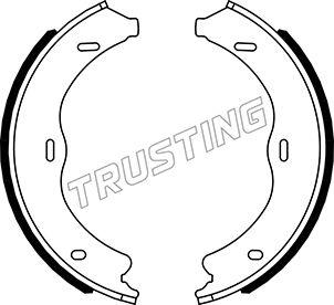 Trusting 052.138 - Комплект тормозов, ручник, парковка autosila-amz.com