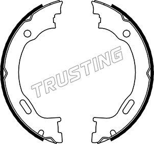 Trusting 052.129 - Комплект тормозов, ручник, парковка autosila-amz.com