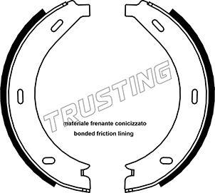 Trusting 052.123 - Комплект тормозов, ручник, парковка autosila-amz.com