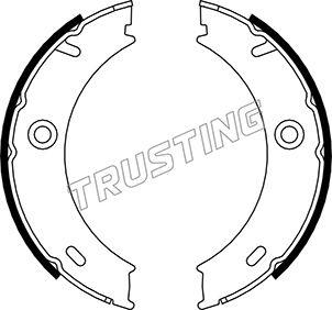 Trusting 052.127 - Комплект тормозов, ручник, парковка autosila-amz.com