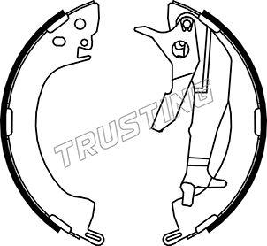 Trusting 064.154Y - Комплект тормозных колодок, барабанные autosila-amz.com