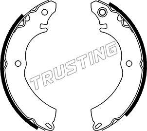 Trusting 064.175 - Комплект тормозных колодок, барабанные autosila-amz.com