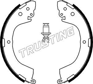 Trusting 064.171 - Комплект тормозных колодок, барабанные autosila-amz.com