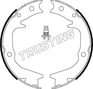 Trusting 064.177 - Комплект тормозов, ручник, парковка autosila-amz.com