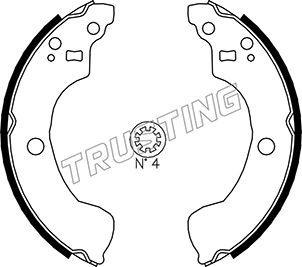 Trusting 067.195 - Комплект тормозных колодок, барабанные autosila-amz.com