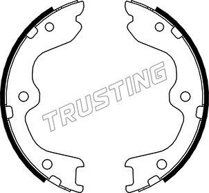 Trusting 067.197 - Комплект тормозов, ручник, парковка autosila-amz.com