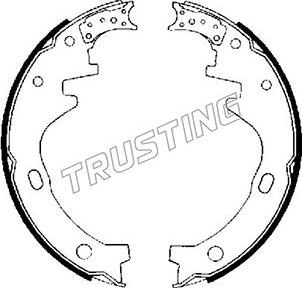Trusting 067.164 - Комплект тормозных колодок, барабанные autosila-amz.com