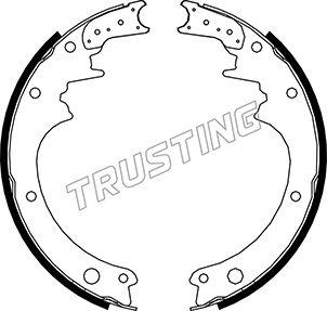 Trusting 067.165 - Комплект тормозных колодок, барабанные autosila-amz.com