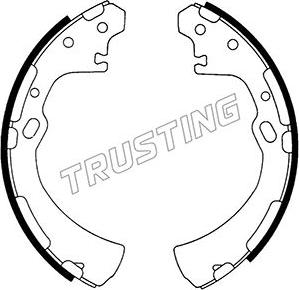 Trusting 067.175 - Комплект тормозных колодок, барабанные autosila-amz.com