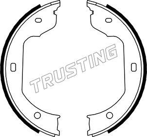 Trusting 019.029 - Комплект тормозов, ручник, парковка autosila-amz.com