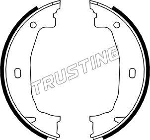 Trusting 019.028 - Комплект тормозов, ручник, парковка autosila-amz.com