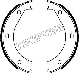 Trusting 019.023 - Комплект тормозов, ручник, парковка autosila-amz.com