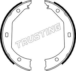 Trusting 019.027 - Комплект тормозов, ручник, парковка autosila-amz.com