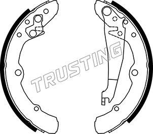 Trusting 016.020 - К-т бараб. тормоз. колодок autosila-amz.com