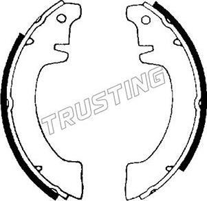 Trusting 088.187 - Комплект тормозных колодок, барабанные autosila-amz.com