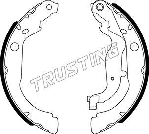 Trusting 088.244 - Комплект тормозных колодок, барабанные autosila-amz.com