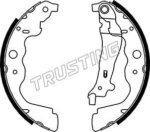 Trusting 088.240 - К-т бараб. тормоз. колодок Renault Duster autosila-amz.com