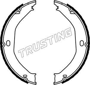 Trusting 088.235 - Комплект тормозов, ручник, парковка autosila-amz.com