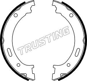 Trusting 088.236 - Комплект тормозов, ручник, парковка autosila-amz.com
